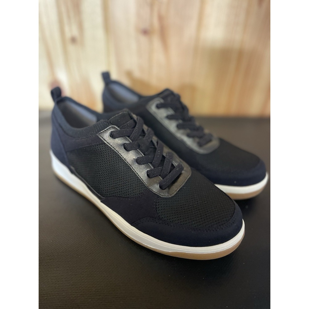 Bzees Kinetic Shoes Womens Size 10 Black Slip On Comfort Stretch Knit Walking